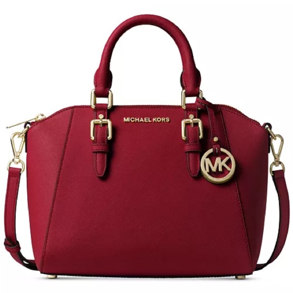 Michael Kors Ciara Small Saffiano Leather Satchel